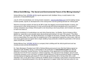Ethical Considerations Of Gold Mining And Investment